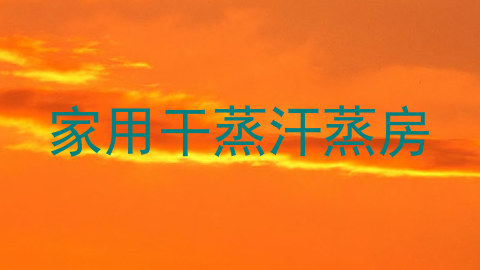 家用干蒸汗蒸房