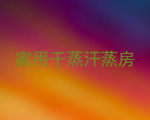 家用干蒸汗蒸房