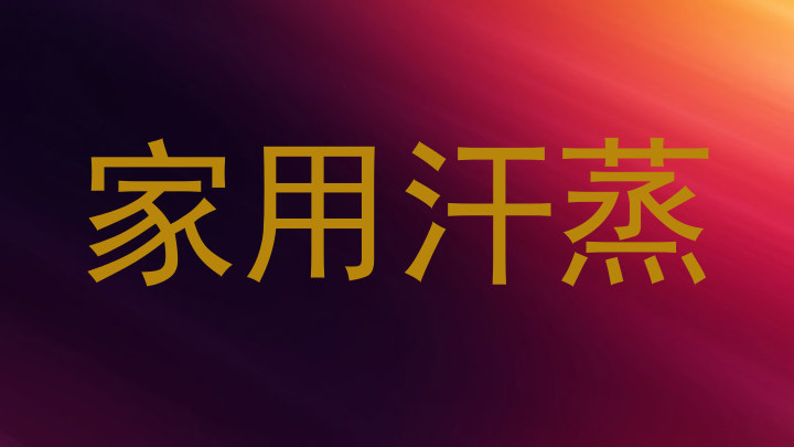 家用汗蒸