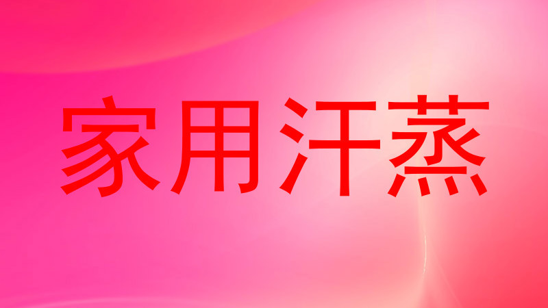 家用汗蒸