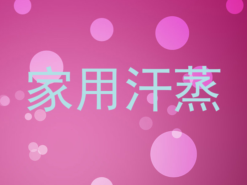 家用汗蒸