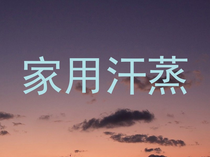 家用汗蒸
