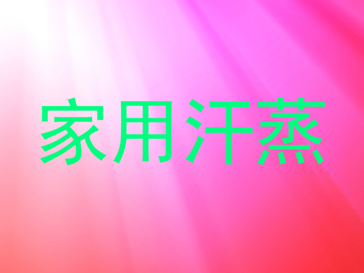 家用汗蒸