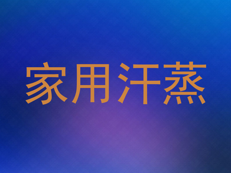 家用汗蒸