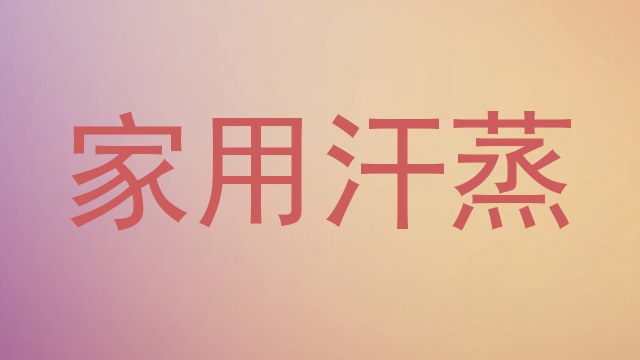 家用汗蒸