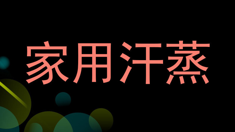家用汗蒸