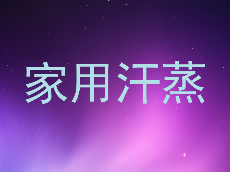 家用汗蒸