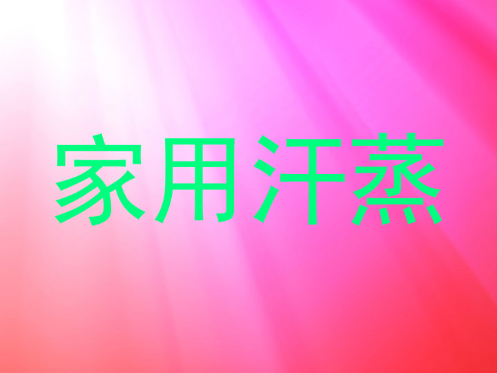 家用汗蒸