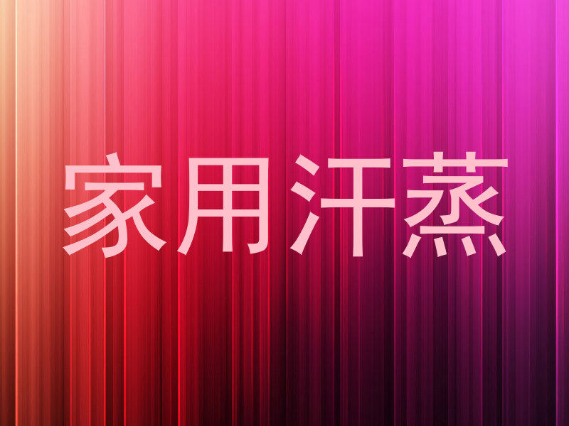 家用汗蒸