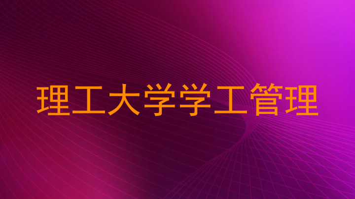 理工大学学工管理
