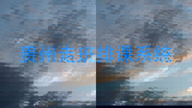 贵州走班排课系统