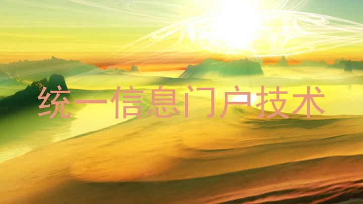 统一信息门户技术