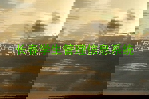 长春学生管理信息系统