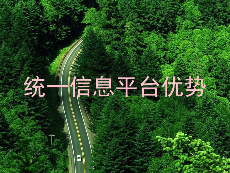 统一信息平台优势