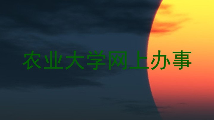 农业大学网上办事