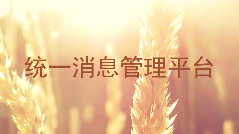 统一消息管理平台