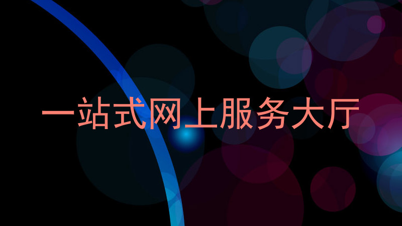 一站式网上服务大厅