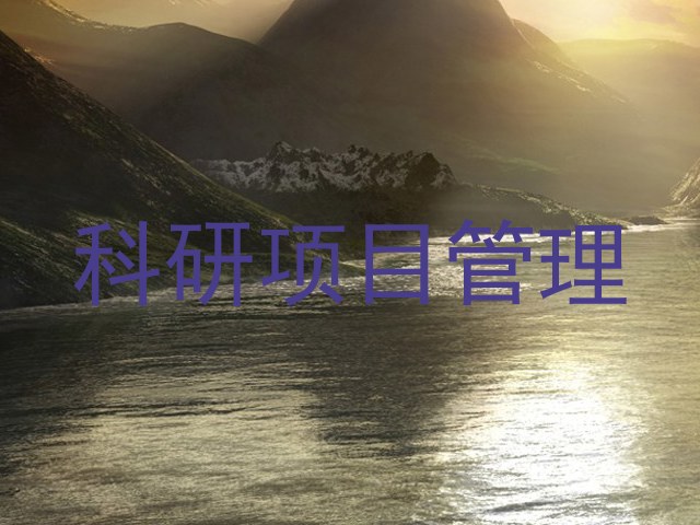 科研项目管理