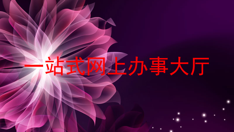 一站式网上办事大厅