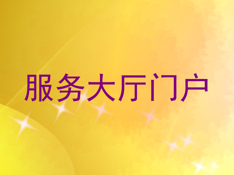 服务大厅门户