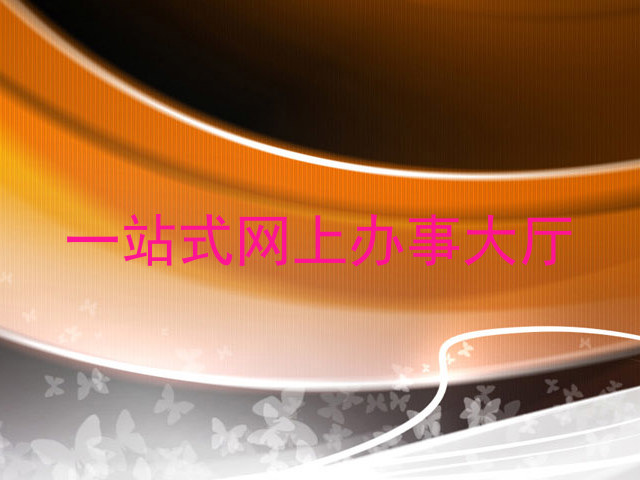 一站式网上办事大厅