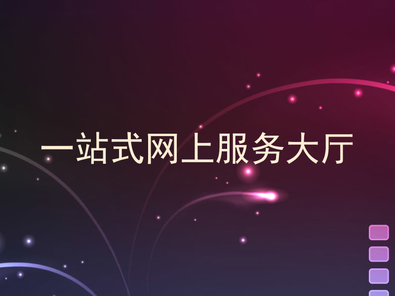 一站式网上服务大厅