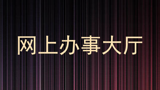 网上办事大厅