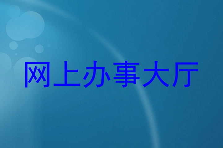网上办事大厅