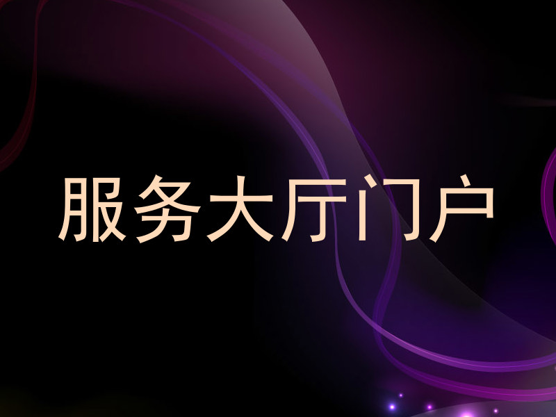 服务大厅门户