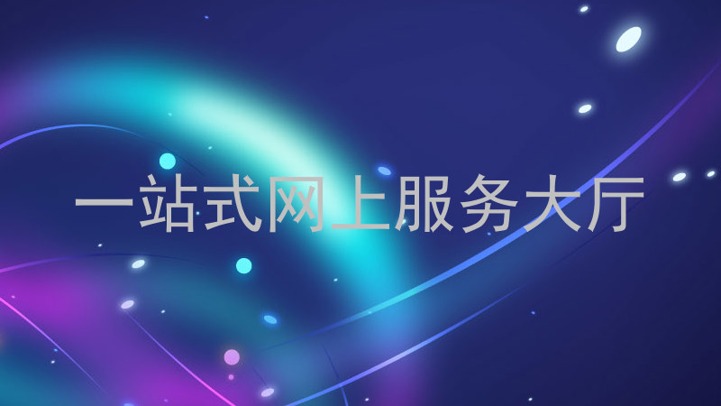 一站式网上服务大厅