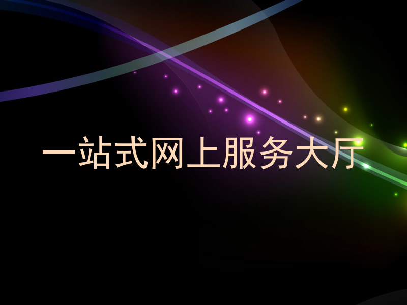 一站式网上服务大厅