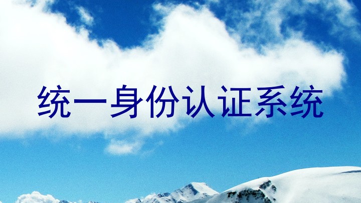 统一身份认证系统