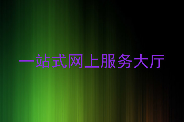 一站式网上服务大厅