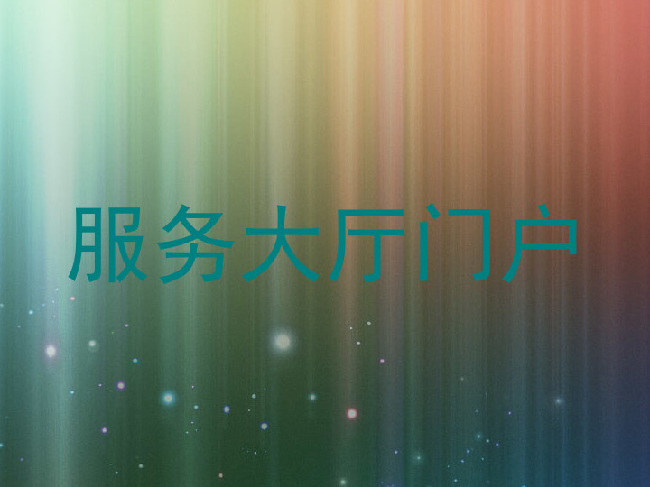 服务大厅门户