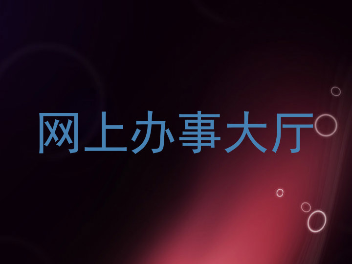 网上办事大厅