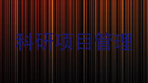 科研项目管理