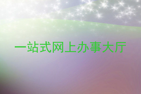 一站式网上办事大厅