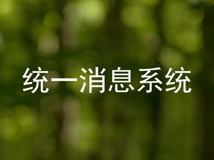 统一消息系统