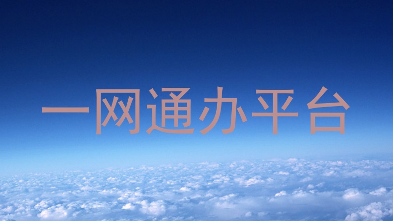 一网通办平台