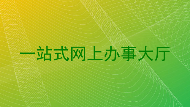 一站式网上办事大厅