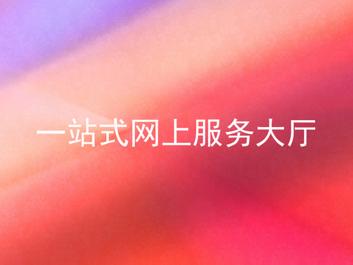 一站式网上服务大厅