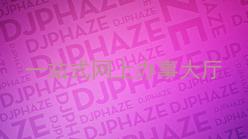 一站式网上办事大厅