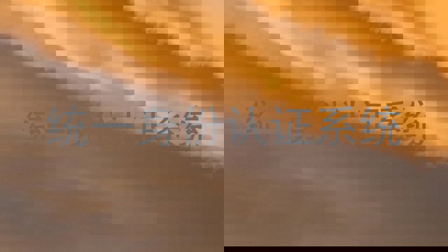 统一身份认证系统