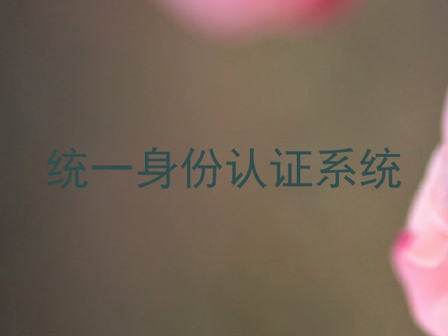 统一身份认证系统