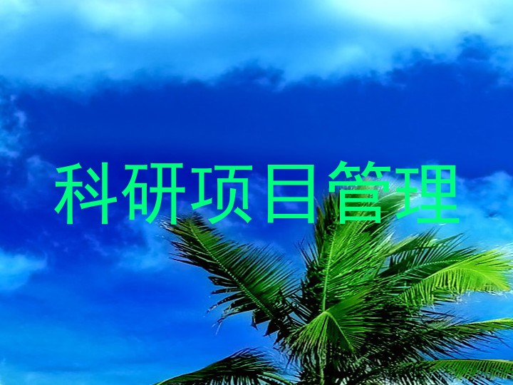 科研项目管理