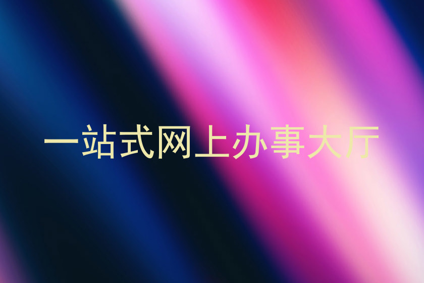 一站式网上办事大厅