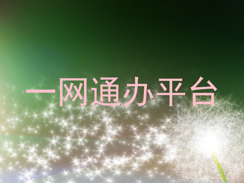 一网通办平台