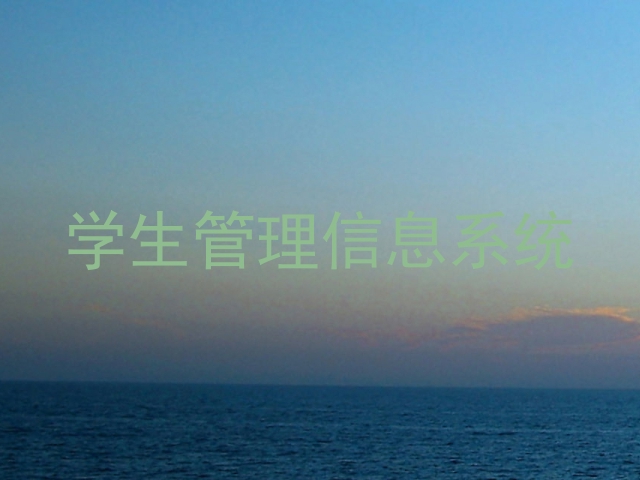 学生管理信息系统