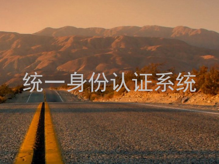 统一身份认证系统