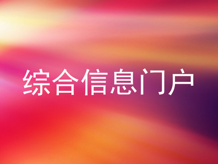 综合信息门户
